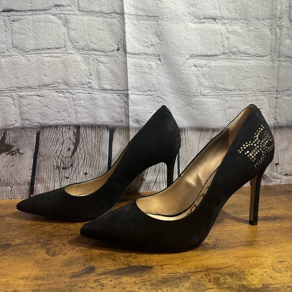Sam Edelman Hazel 20 Black Suede Pumps - Picture 2 of 6